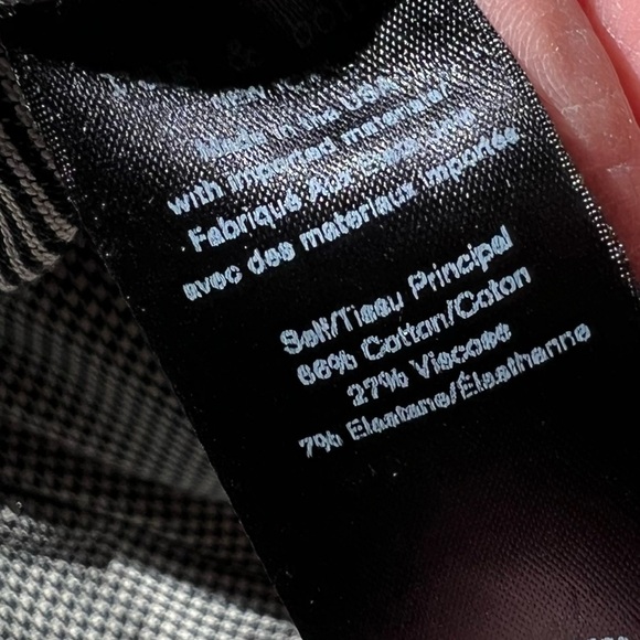 New Rag & Bone Simone Pant Italian Stretch Black White Multi NWT Casual Women 0 - Picture 11 of 11